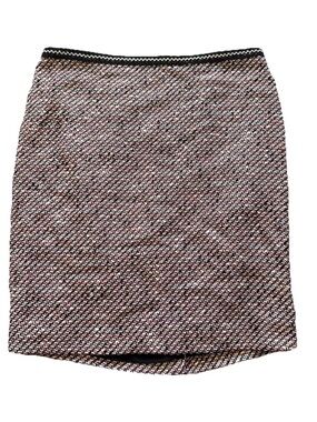 Talbots Skirt Size 12P Multicolor Knit A Line Business Career Wool Blend NWT